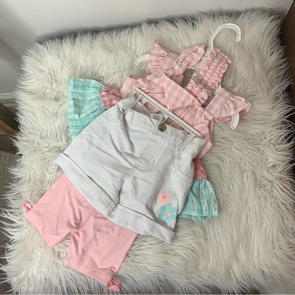 Little Lass Plaid Check Outfit Set - Picture 4 of 4